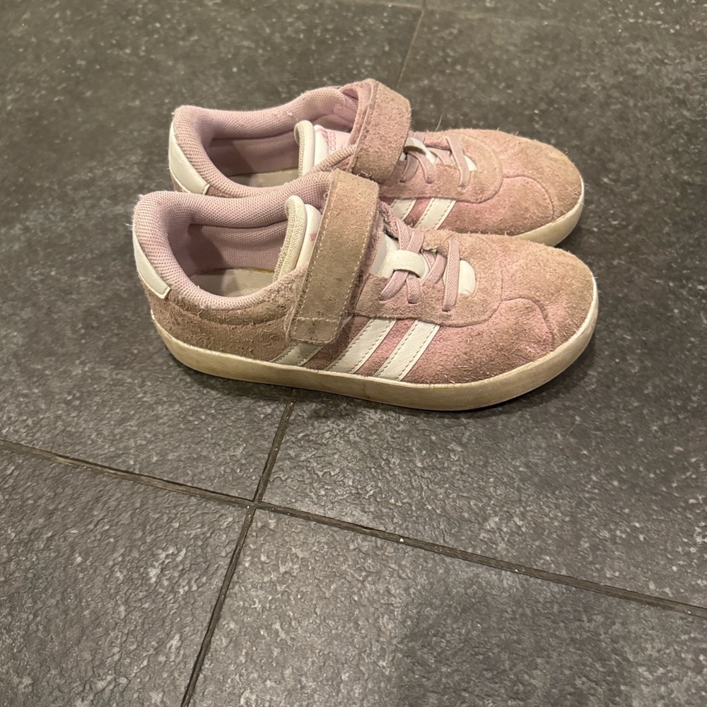Adidas Kids Light Pink Strap Sneakers